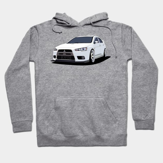 Evo X Cartoon Hoodie by ToonMyRide